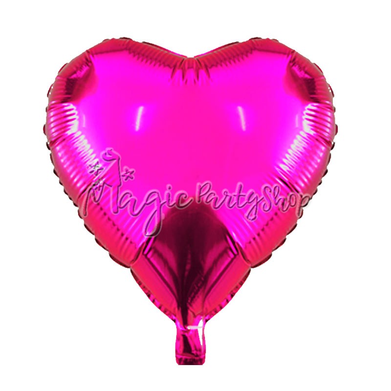 Фольгована куля серце рожеве