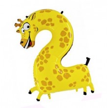 Шар цифра-зверушка 2 (Жираф)