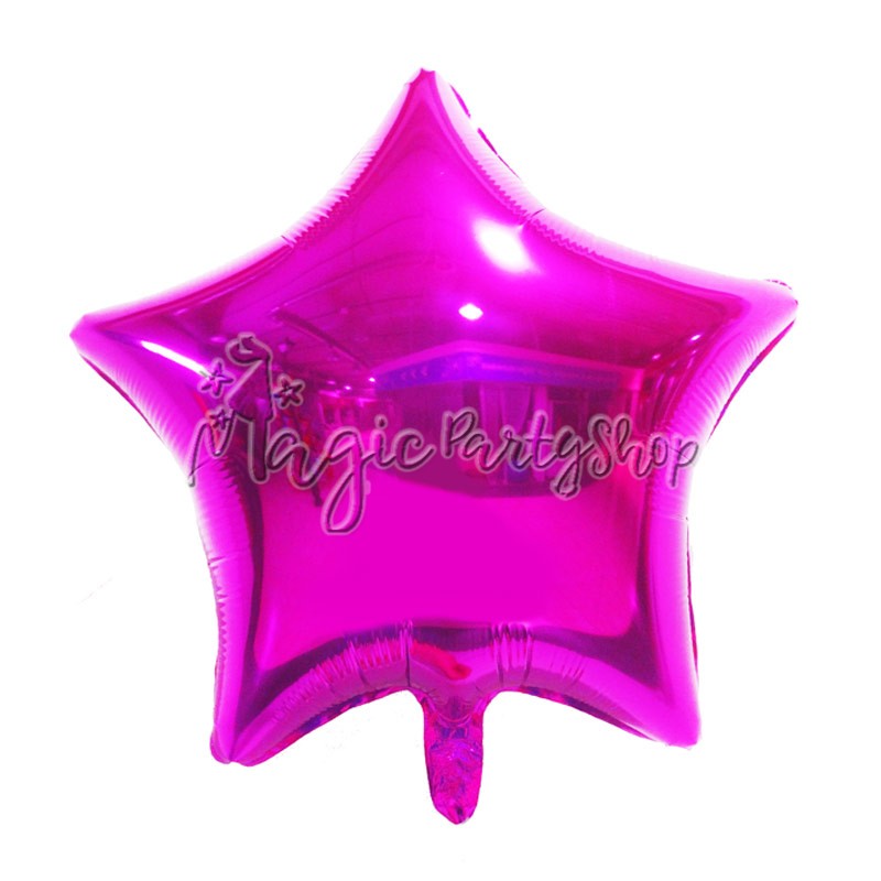 Фольгированный шар звезда розовая