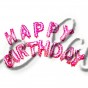 Фольгированные буквы-шары Happy Birthday (45 см)