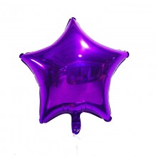Фольгированный шар звезда фиолетовая