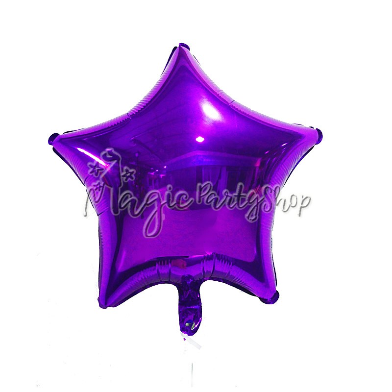 Фольгированный шар звезда фиолетовая