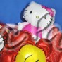 Подарунковий букет з фольгованих кульок Кітті
