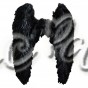  Крила Ангела чорні великі
